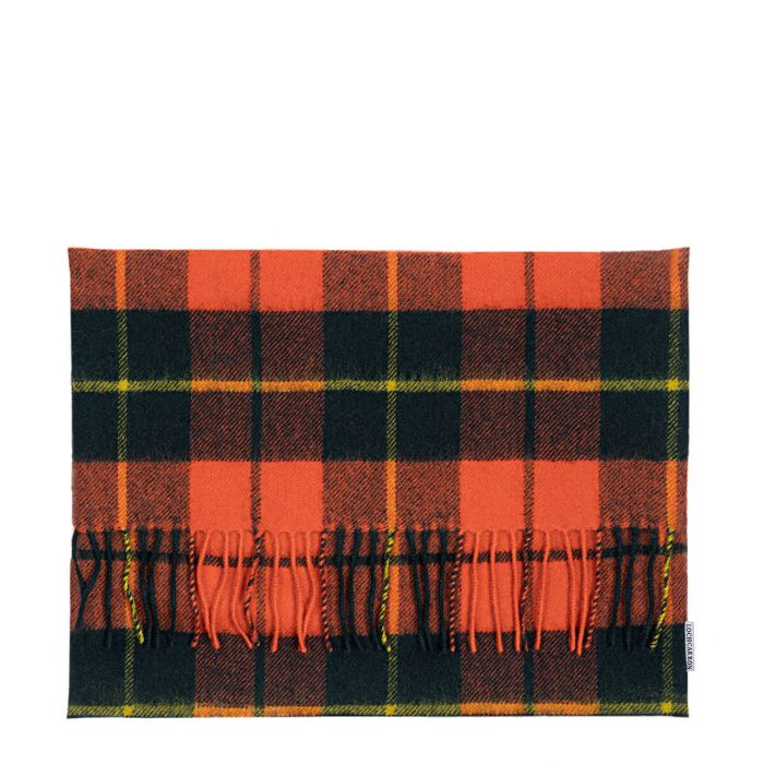 lochcarron of scotland Borders Wallace Ancient Tartan Lambswool Small Fringed Cushion Cover