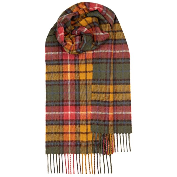 lochcarron of scotland Bowhill Buchanan Antique Tartan Lambswool Scarf lochcarron of scotland Bowhill Buchanan Antique Tartan Lambswool Scarf