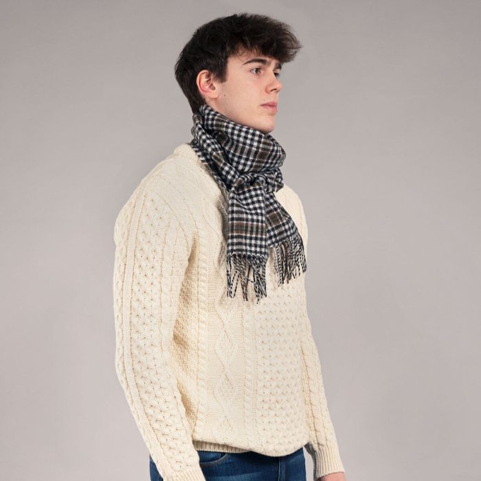 Lochcarron Of Scotland Bowhill Burns Check Lambswool Scarf