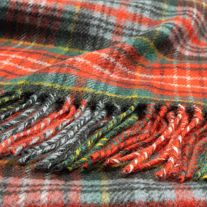 Lochcarron Of Scotland Bowhill Caledonia Ancient Tartan Lambswool Scarf