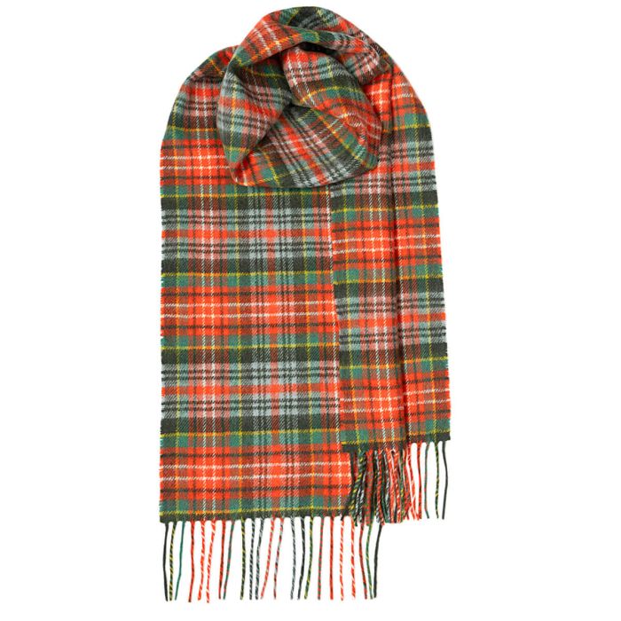 lochcarron of scotland Bowhill Caledonia Ancient Tartan Lambswool Scarf