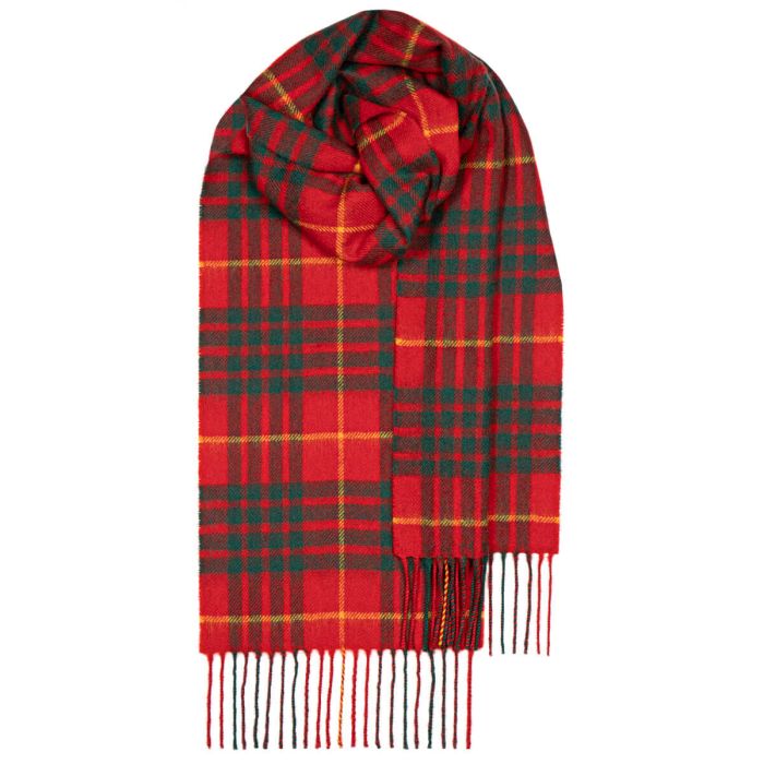 lochcarron of scotland Bowhill Cameron Modern Tartan Lambswool Scarf
