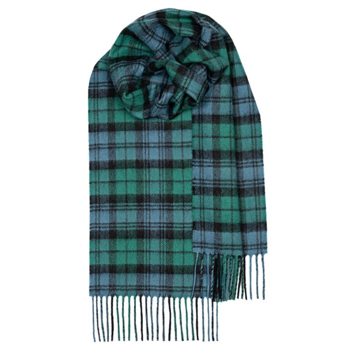 lochcarron of scotland Bowhill Campbell Clan Ancient Tartan Lambswool Scarf