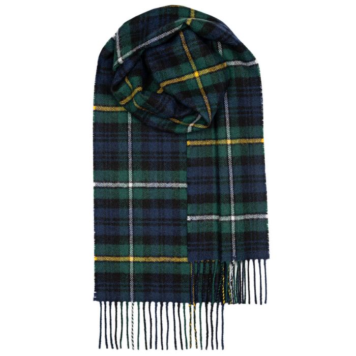 lochcarron of scotland Bowhill Campbell of Argyll Modern Tartan Lambswool Scarf