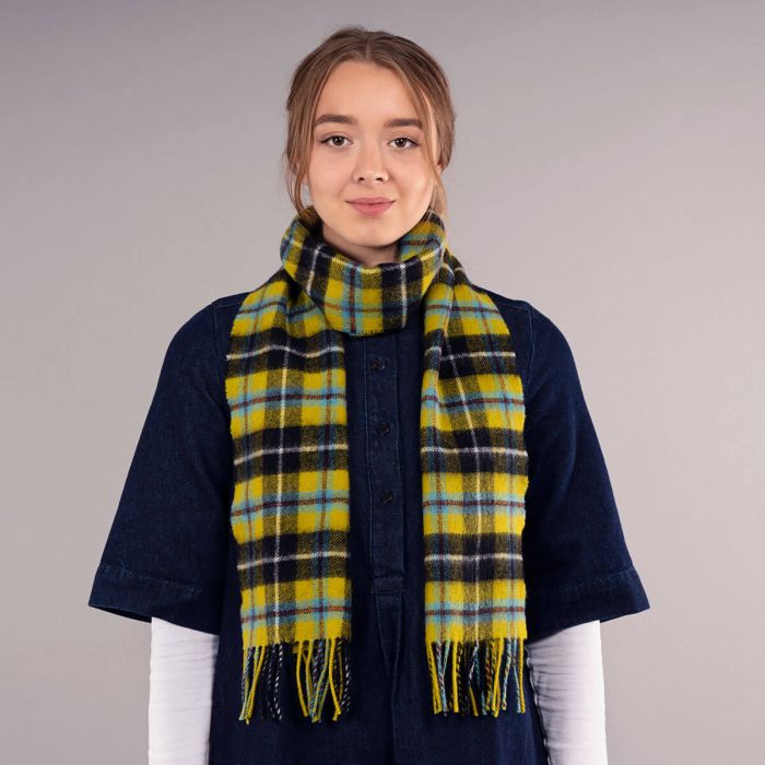 Lochcarron Of Scotland Bowhill Cornish National Tartan Lambswool Scarf