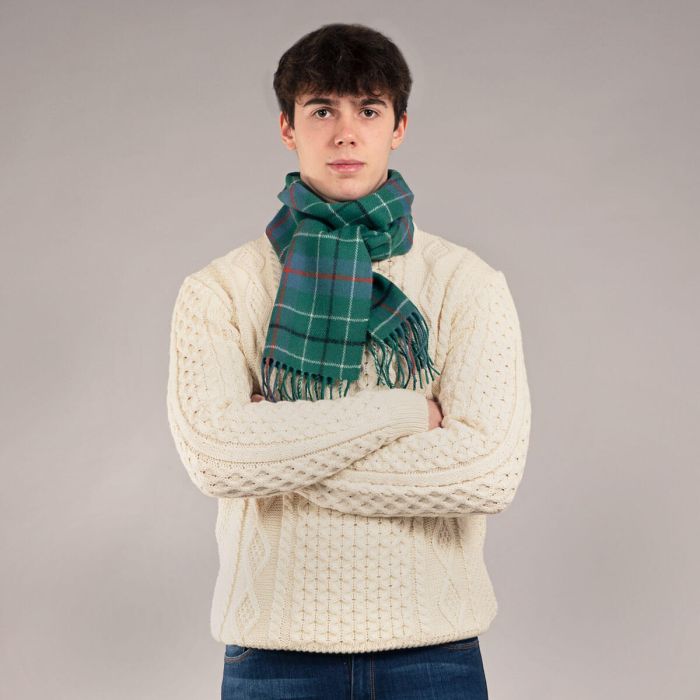 Lochcarron Of Scotland Bowhill Duncan Ancient Tartan Lambswool Scarf