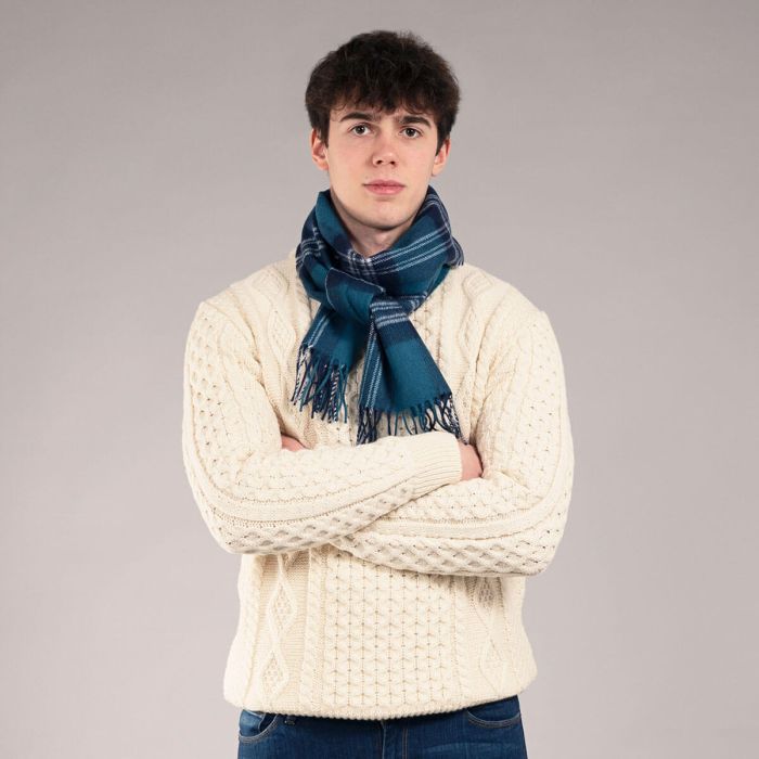 Lochcarron Of Scotland Bowhill Earl Of St. Andrews Tartan Lambswool Scarf