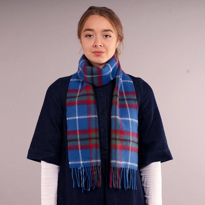 Lochcarron Of Scotland Bowhill Edinburgh Tartan Lambswool Scarf