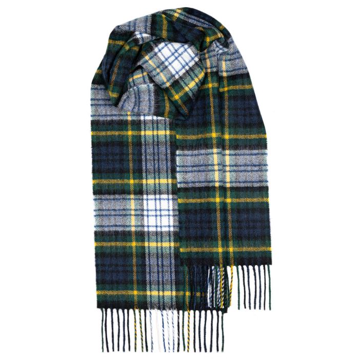 lochcarron of scotland Bowhill Gordon Dress Modern Tartan Lambswool Scarf