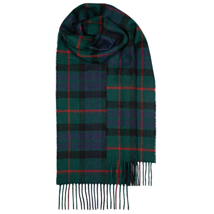 lochcarron of scotland Bowhill Gunn Modern Tartan Lambswool Scarf