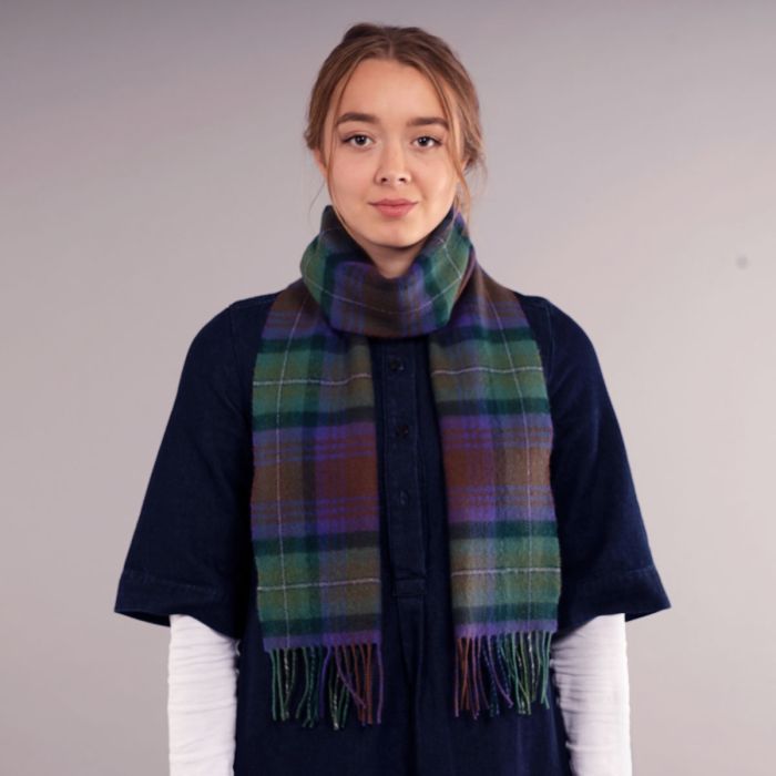 Lochcarron Of Scotland Bowhill Isle Of Skye Tartan Lambswool Scarf