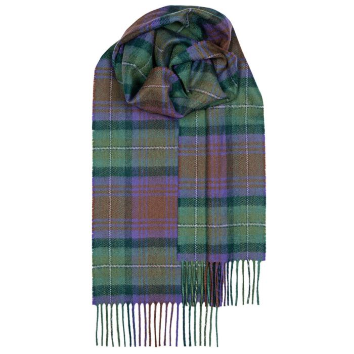 lochcarron of scotland Bowhill Isle of Skye Tartan Lambswool Scarf