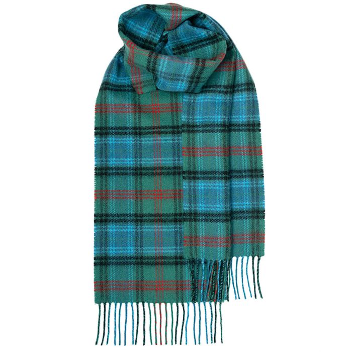 lochcarron of scotland Bowhill Lochcarron Hunting Ancient Tartan Lambswool Scarf