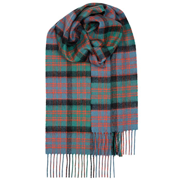 lochcarron of scotland Bowhill MacDonald Clan Ancient Tartan Lambswool Scarf