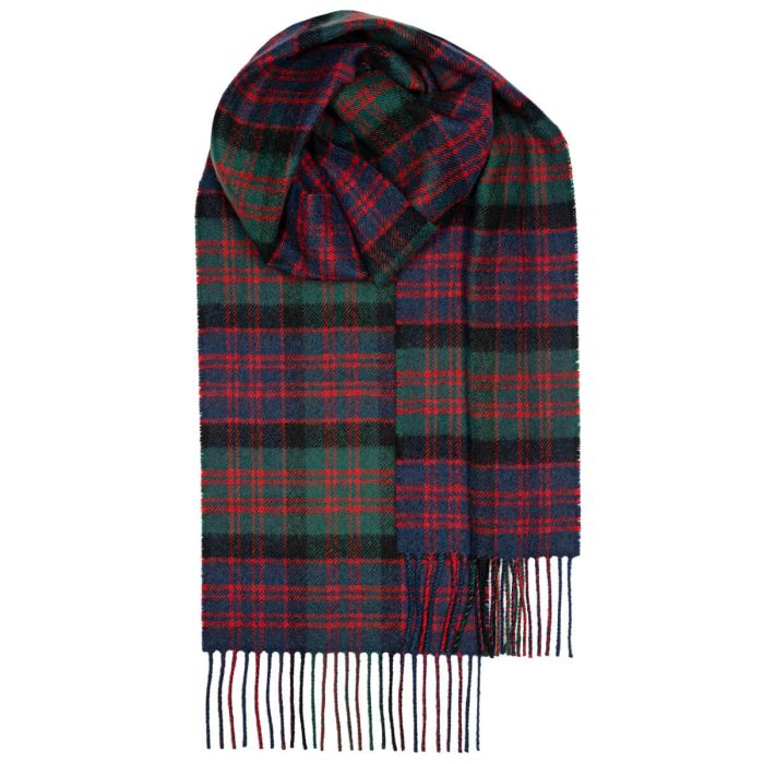 lochcarron of scotland Bowhill MacDonald Clan Modern Tartan Lambswool Scarf