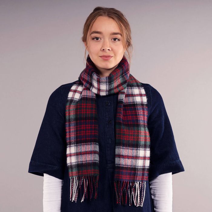 Lochcarron Of Scotland Bowhill MacDonald Dress Modern Lambswool Scarf