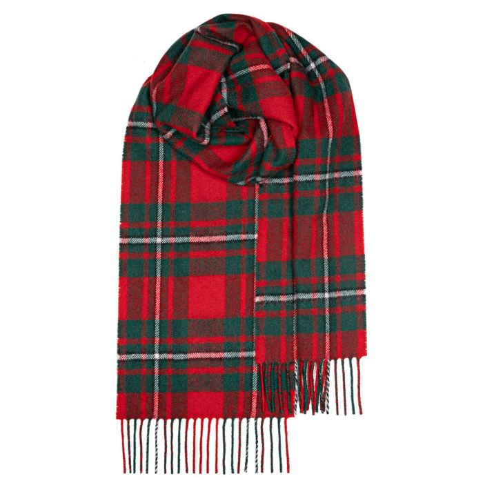lochcarron of scotland Bowhill MacGregor Modern Tartan Lambswool Scarf