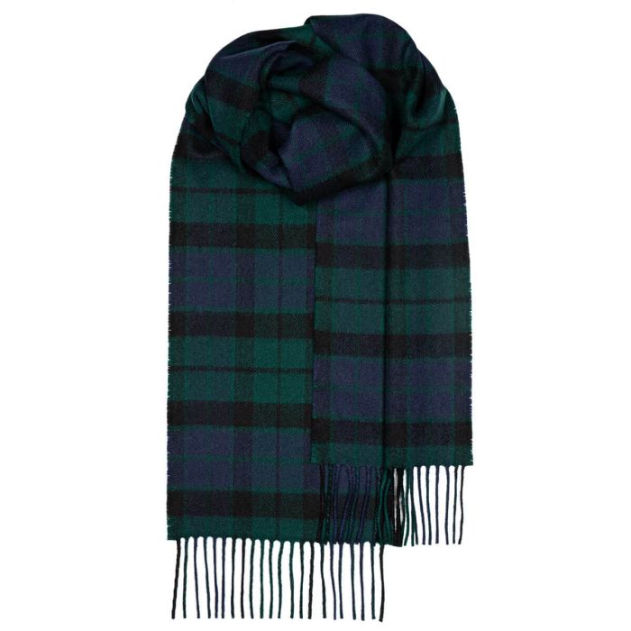 lochcarron of scotland Bowhill MacKay Modern Tartan Lambswool Scarf