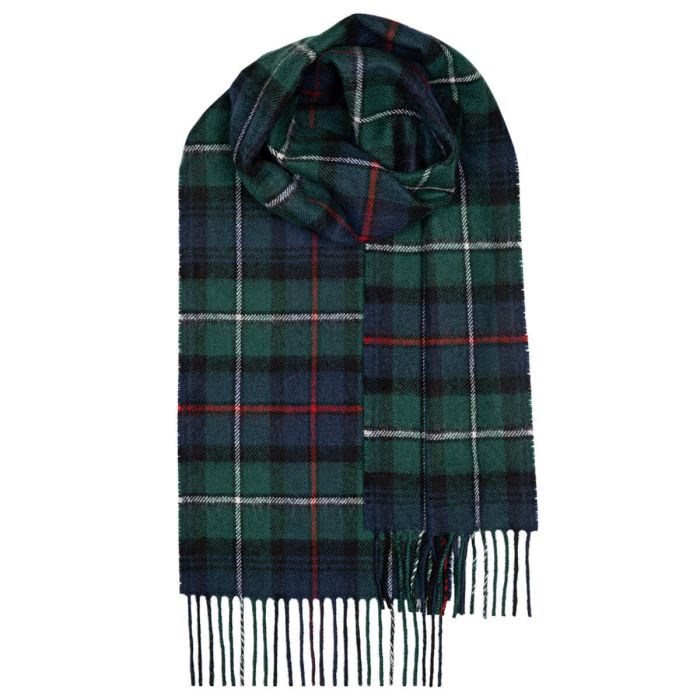lochcarron of scotland Bowhill MacKenzie Modern Tartan Lambswool Scarf