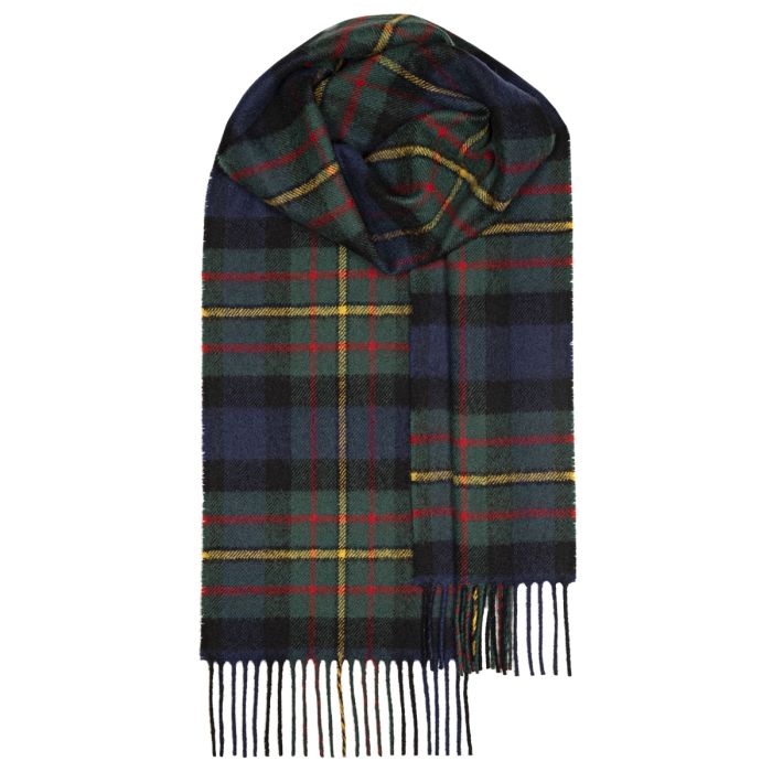 lochcarron of scotland Bowhill MacLaren Modern Tartan Lambswool Scarf