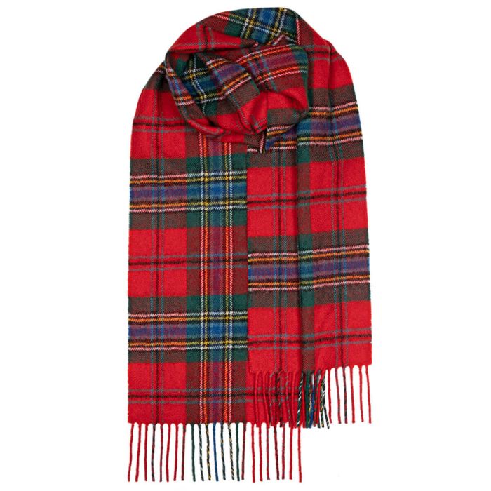 lochcarron of scotland Bowhill MacLean of Duart Modern Tartan Lambswool Scarf