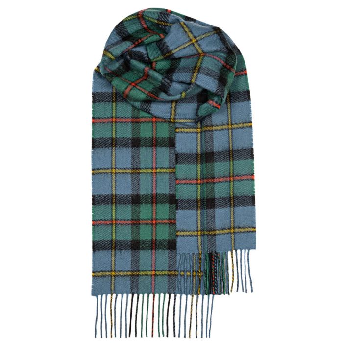 lochcarron of scotland Bowhill MacLeod of Harris Ancient Tartan Lambswool Scarf