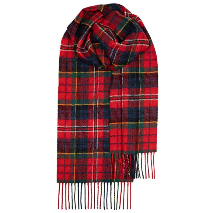 lochcarron of scotland Bowhill MacPherson Clan Modern Tartan Lambswool Scarf