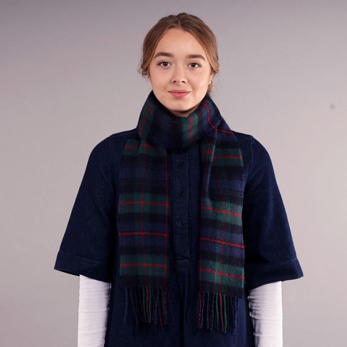 Lochcarron Of Scotland Bowhill Murray Of Atholl Modern Tartan Lambswool Scarf