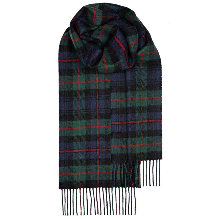 lochcarron of scotland Bowhill Murray of Atholl Modern Tartan Lambswool Scarf