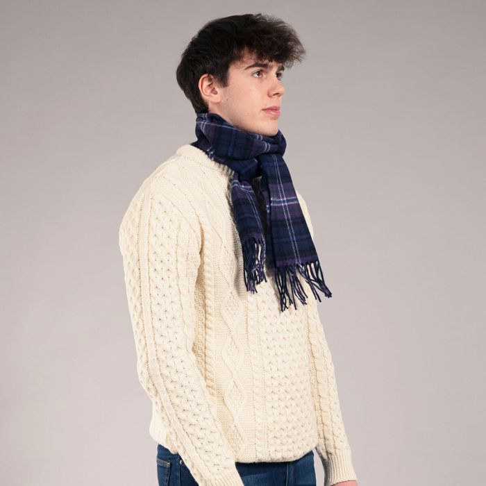 Lochcarron Of Scotland Bowhill Scotland Forever Modern Tartan Lambswool Scarf