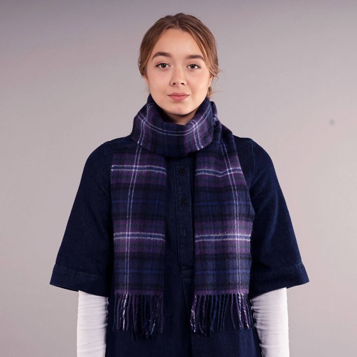 Lochcarron Of Scotland Bowhill Scotland Forever Modern Tartan Lambswool Scarf