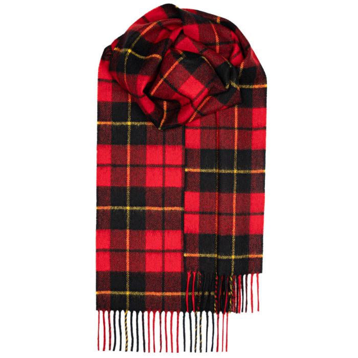 lochcarron of scotland Bowhill Wallace Modern Tartan Lambswool Scarf