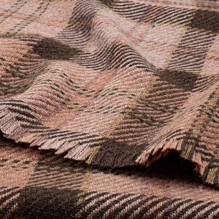 Lochcarron Of Scotland Bracken British Wool Lochaber Blush Blanket
