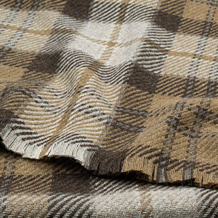 Lochcarron Of Scotland Bracken British Wool Lochaber Pearl Blanket