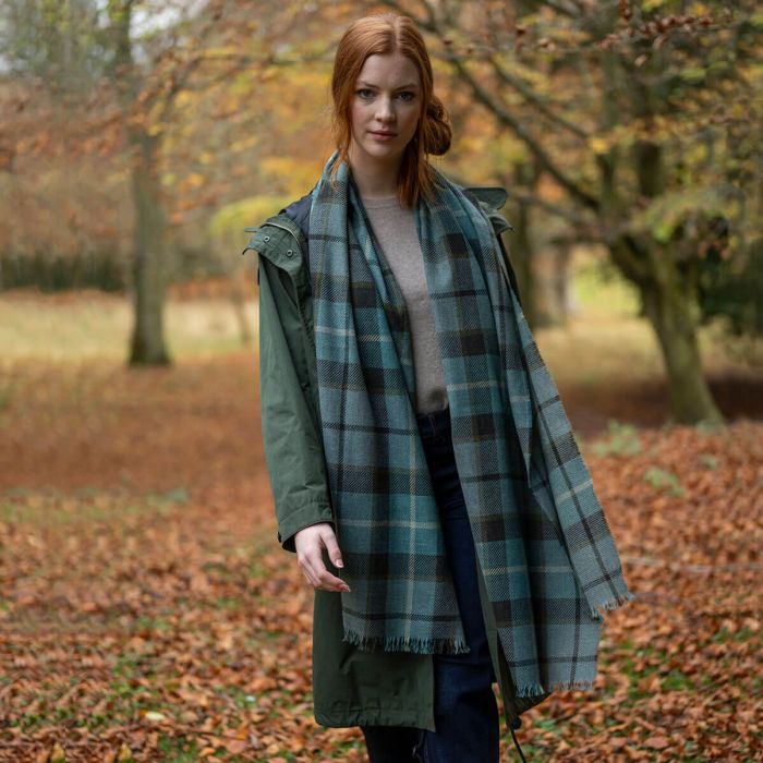 Lochcarron Of Scotland Brock Forsyth Mallard Luxury Fine Wool Scarf