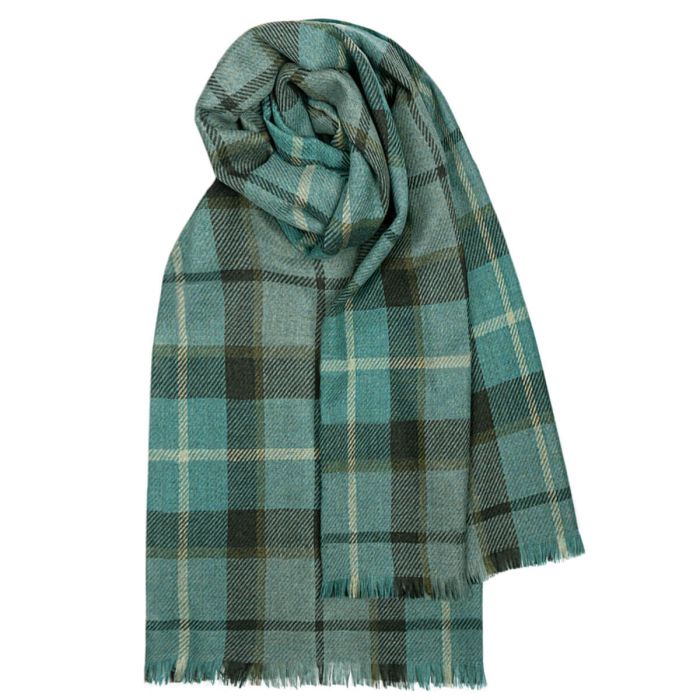 lochcarron of scotland Brock Forsyth Mallard Luxury Fine Wool Scarf lochcarron of scotland Brock Forsyth Mallard Luxury Fine Wool Scarf