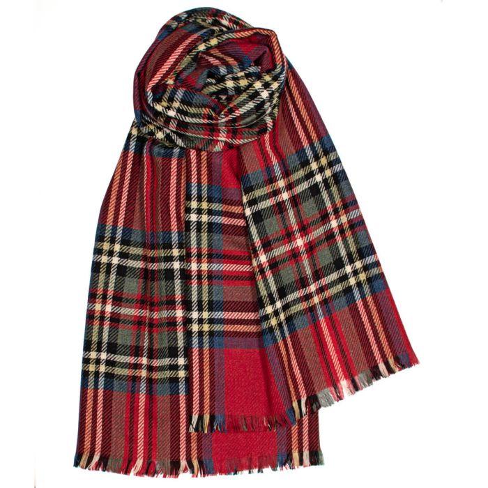 lochcarron of scotland Brock Royal Stewart Modern Luxury Fine Wool Stole lochcarron of scotland Brock Royal Stewart Modern Luxury Fine Wool Stole