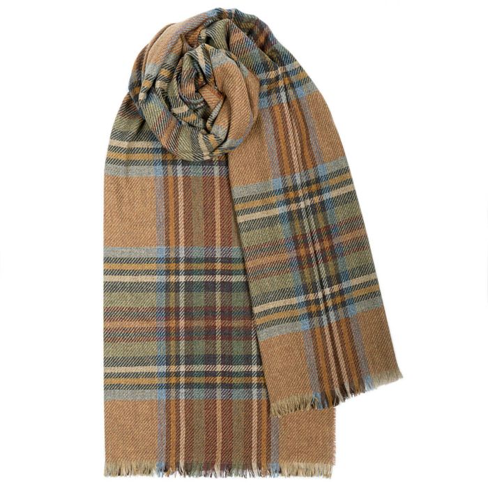 lochcarron of scotland Brock Stewart Olive Luxury Fine Wool Stole lochcarron of scotland Brock Stewart Olive Luxury Fine Wool Stole