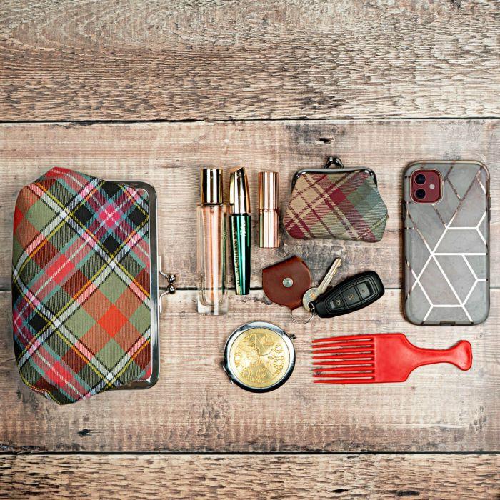 Lochcarron Of Scotland Bruce Of Kinnaird Ancient Tartan Clutch Purse