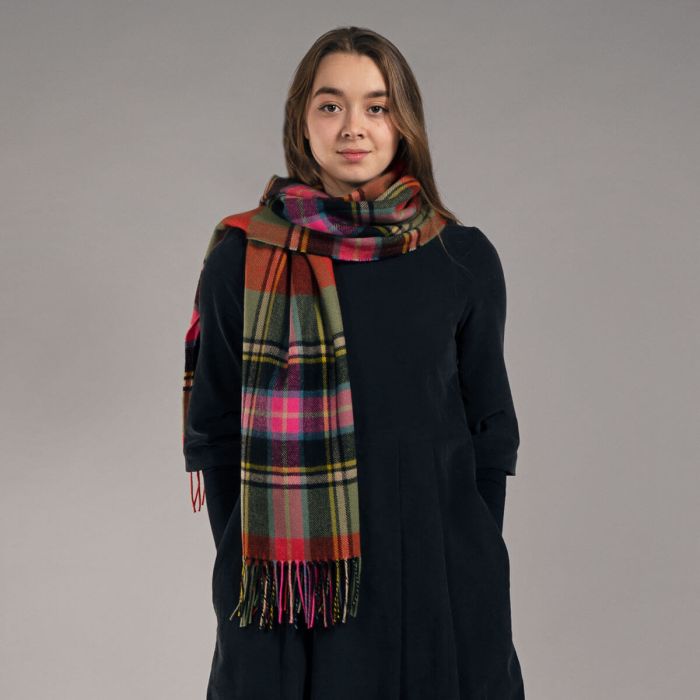 Lochcarron Of Scotland Bruce Of Kinnaird Ancient Tartan Lambswool Stole