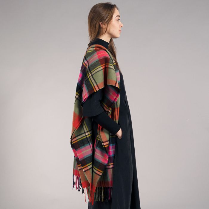 Lochcarron Of Scotland Bruce Of Kinnaird Ancient Tartan Lambswool Stole