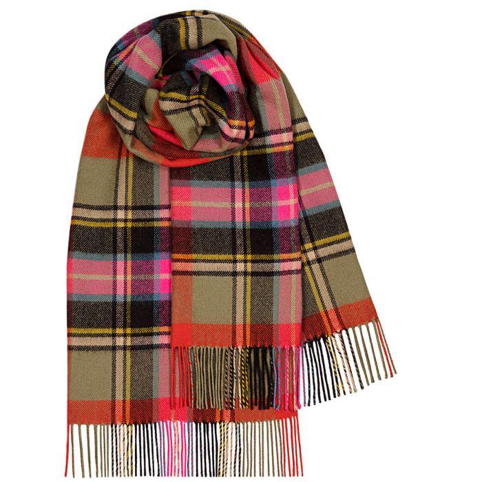 lochcarron of scotland Bruce of Kinnaird Ancient Tartan Lambswool Stole