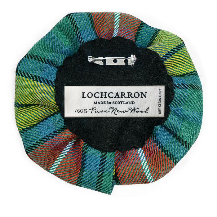 Lochcarron Of Scotland Buchanan Ancient Tartan Corsage Flower Brooch Pin