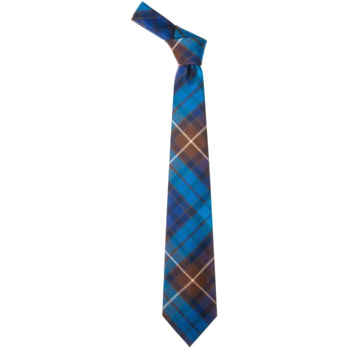 Lochcarron Of Scotland Buchanan Blue Modern Tartan Tie