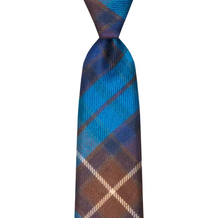lochcarron of scotland Buchanan Blue Modern Tartan Tie