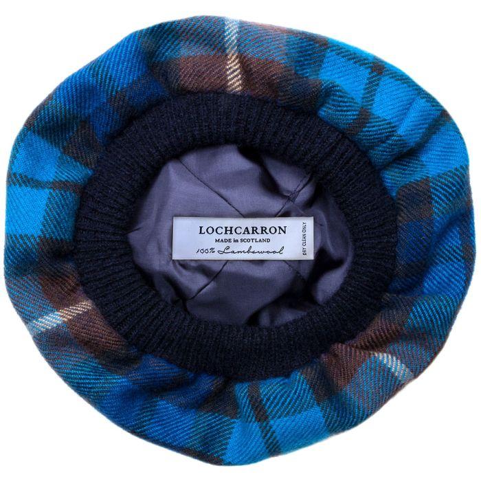Lochcarron Of Scotland Buchanan Blue Tartan Brushed Wool Tam