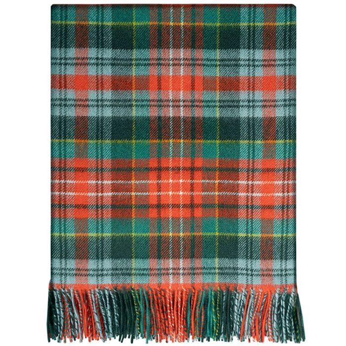 lochcarron of scotland Caledonia Ancient Tartan Lambswool Blanket