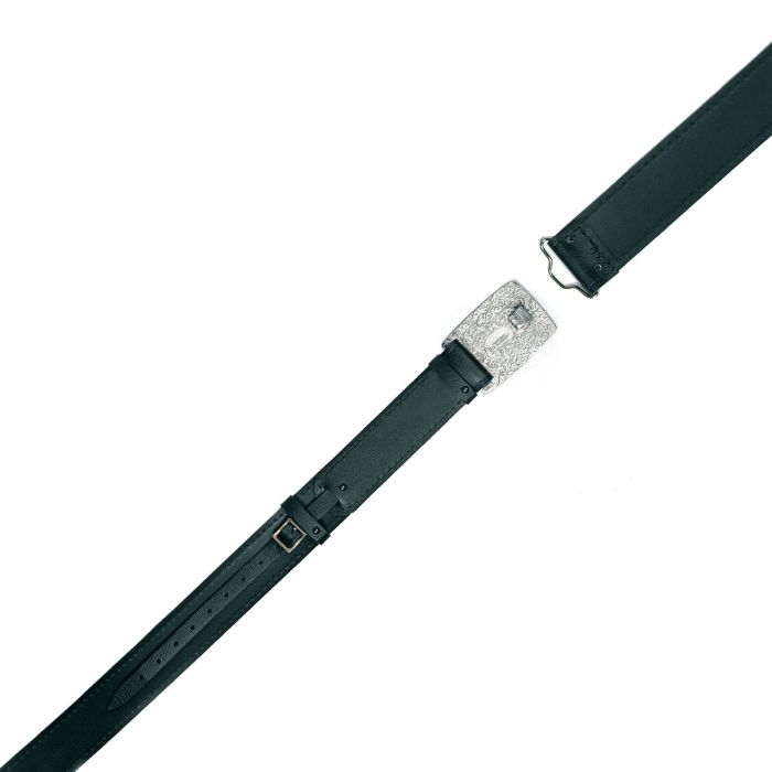 Lochcarron Of Scotland Celtic Kilt Belt Buckle In Polished Pewter