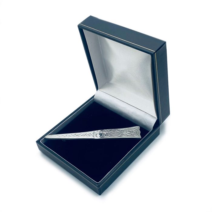 Lochcarron Of Scotland Celtic Marker Kilt Pin In Polished Pewter