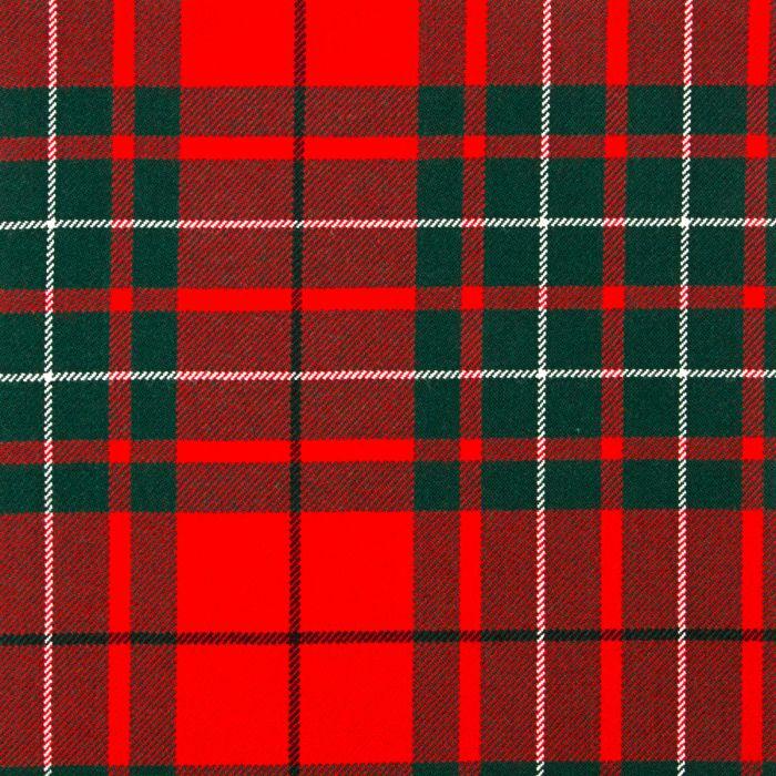 lochcarron of scotland Cumming Red Modern Heavyweight Tartan Fabric